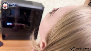 My neighbor called me to fix her computer, then I cum on her face.