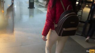 Got Hard Cock On Public Bus And Brunette Helped Me Cum