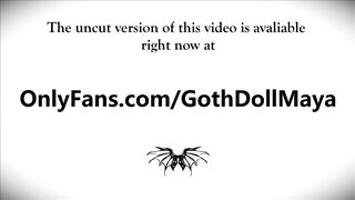 Petite Goth Girl’s Drooling Deepthroat Passion