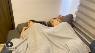 Sharing a bed with my shy stepsister, she makes me fuck her in the ass and cum in her mouth.