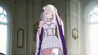 Wet pussy hentai from Re:Zero