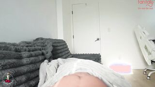 POV intimacy with curvy redhead doll