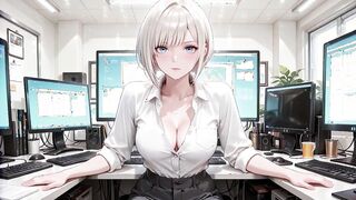 Secretary Removes Attire for Intense Encounter