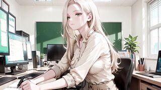 Teacher in Wet Look: Deepthroat to Squirting