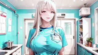 Nurse Enjoys Intimate Evening at Home