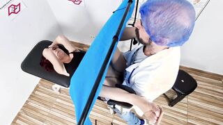 Doctor loses composure during intimate exam