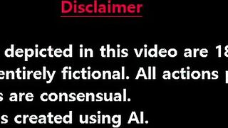 Futanari blonde dominates in all holes