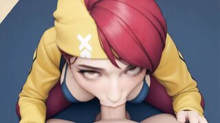 Military Skirt Closeup in Hentai Animation
