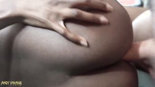 Interracial Couple Shares Intimate Moment