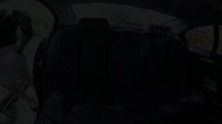 Woman Fucks Cab Driver in Back Seat