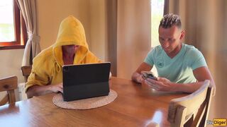 Maids in Kitchen Encounter Unexpected Intrusion