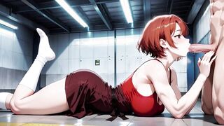 Redhead in Subway Begs for More