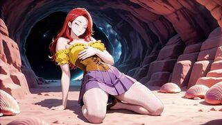 Redhead in Cosmic Cave