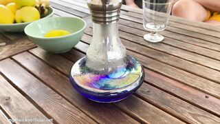Wild Outdoor Sex with Hookah and Creampie