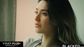 Brunette Devours BBC in Hardcore Interracial