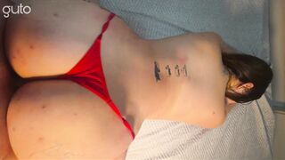 Woman in Lingerie Receives Anal Creampie
