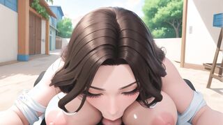 Alluring Brunette in Intimate Bedroom Encounter