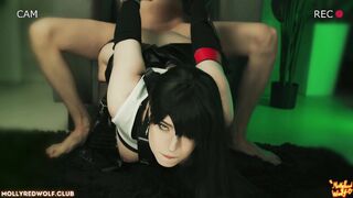 Handcuffed Deepthroat and Creampie Cosplay