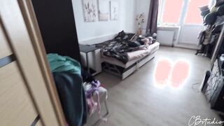 Blonde Cowgirl Creampie with Orgasm