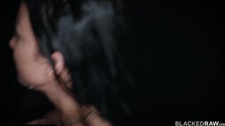 Brunette's Interracial Double Penetration Threesome
