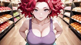 Public Encounter in Supermarket