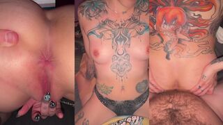 Goth POV Close-Up with Creampie