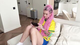 Brazilian Football Fan Intimate Encounter