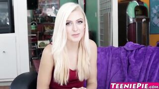 Gorgeous blonde Alexa Grace gets her teen pussy pounded