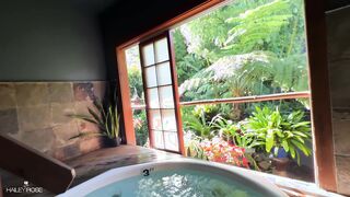 Intimate Encounter in a Public Spa