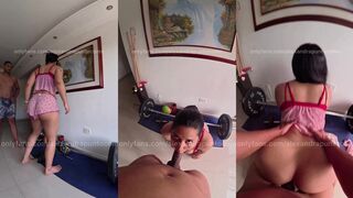 Home workout with a friend