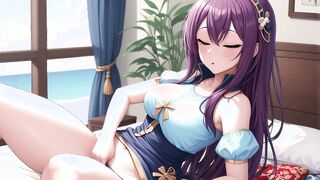 Purple Hair Deepthroat in Store