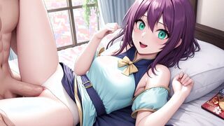 Purple Hair Deepthroat in Store