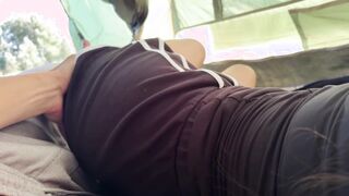 Camping trip takes unexpected intimate turn in tent
