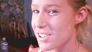 Woman Explores Personal Anatomy in Private Setting