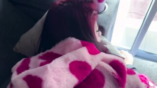 POV&colon; You look to the side and your stepsister is masturbating like hell in front of you