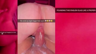 British White Slut Getting Fucked Hard Into the Mattress &ndash; Rough Backshots