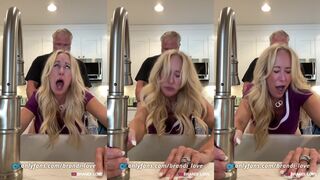 He Came From Behind While She Was Still at the Sink