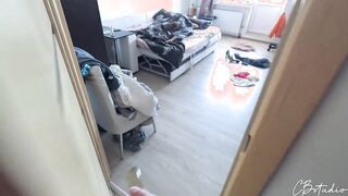 Нot Young Stepdaughter Shares a Bed with Stepdad While her Mom is at Work