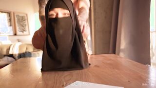 Innocent hijab girl was presented as a gift | TIED UP AND CREAMPIED