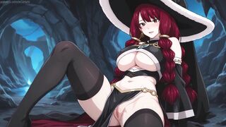 Irene Belserion caught masturbating in a cave.