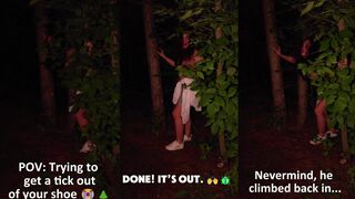 Tick removal in the woods made simple