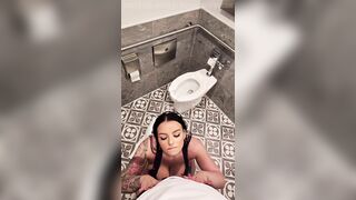POV Bathroom Encounter with Married Woman