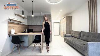 "I'll Help You Relax" - Very Sexy Stepmom In Tight Black Suit On Heels Gets Fucked Stepson