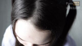 Dumb stepbrother didn't get the hints of niphomaniac stepsister. Seduced and fucked.Valeria Sladkih