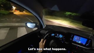 Real amateur, THREE COCKS in a parking. My FIRST CAR SEX experience turns into a gang bang