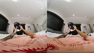 VR Bangers Aria Valencia & Angel Windell Hot Teen Threesome VR Porn