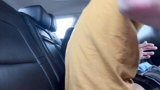 REAL TINDER DATE! Real Stranger lets me suck and ride him in my Backseat in PUBLIC!