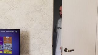 Femboy Lubricated His Hot Busty Stepsister's Pussy With Stepdad's cum