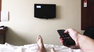 I let my neighbor into my hotel room, fucked her and cummed twice