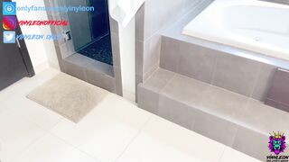 Real Amateur Wife gets her Pussy Drilled and Warm Facial in the bathroom step